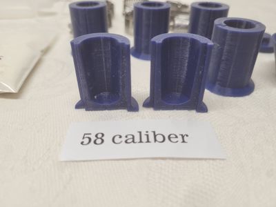 58 caliber hazard powder cake molds