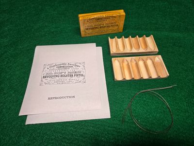 Wood 44 Colt split cartridge box