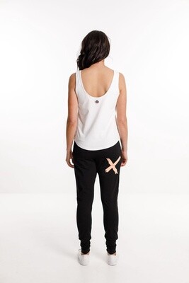 Home-lee Apartment Pants - black with peach sorbet X