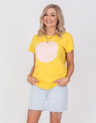 Stella + Gemma T-shirt - pineapple circle logo