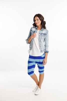 Home-Lee - 3/4 Apartment pant - Santorini Stripe Home-Lee - 3/4 Apartment pant - Santorini Stripe