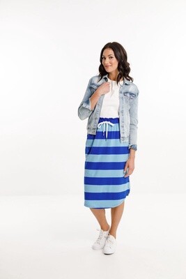 Home-Lee - Midi Skirt - Santorini Stripes
