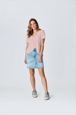 We Are The Others - The Denim Mini Skirt - Mid Blue
