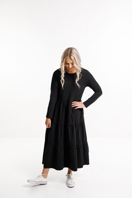 Home-Lee Kendall Dress - Long Sleeve - black