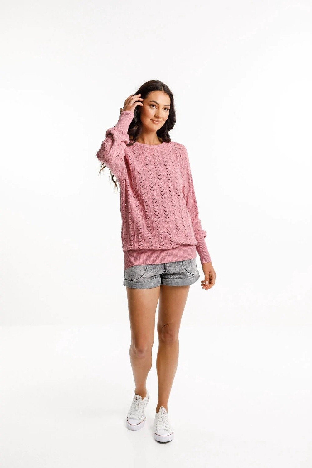Home-Lee - Knitted Grace Crew - Lace Rose