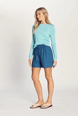 We Are The Others - The Lurex Long Sleeve Knit - Aqua