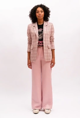 We Are The Others - Jules Longline Blazer - Pink Check