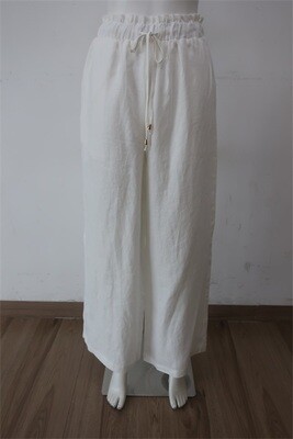 Ebby & I - White Linen Pants