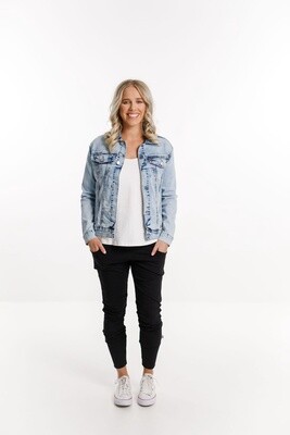 Home-lee - Classic Denim Jacket- snow wash