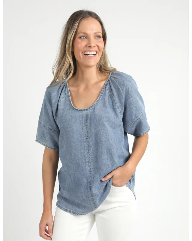 Elm - Brea Top - Blue