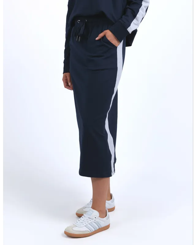 Elm - Sloane Fleece Skirt - Navy