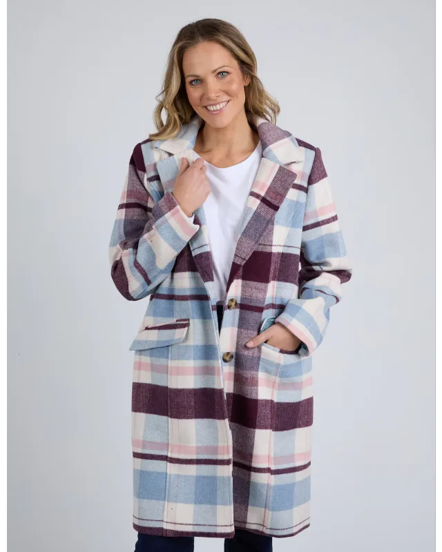 Elm - Blanche Check Coat