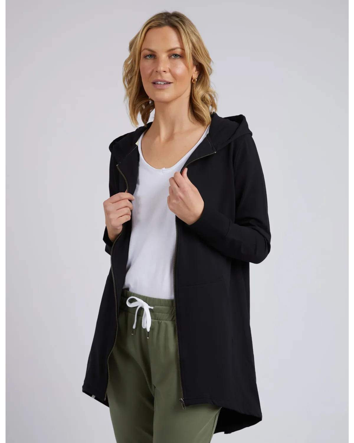 Elm - Mara Zip Hoodie - Black