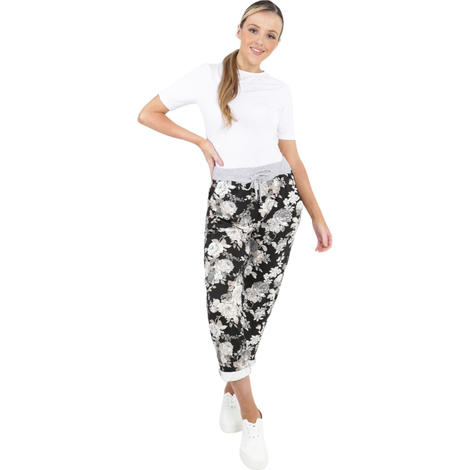 Beau Accessories - Denver Trousers - Vintage Floral - Size 14/18