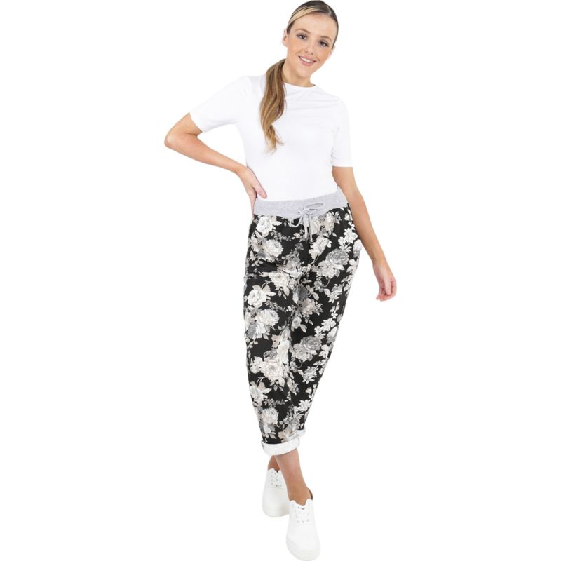 Beau Accessories - Denver Trousers - Vintage Floral - Size 14/18