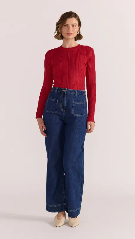 Staple The Label - Lennox High Waist Jeans - Indigo