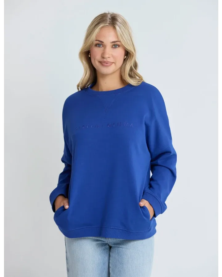 Stella + Gemma - Newport Pocket Crew - Cobalt Blue