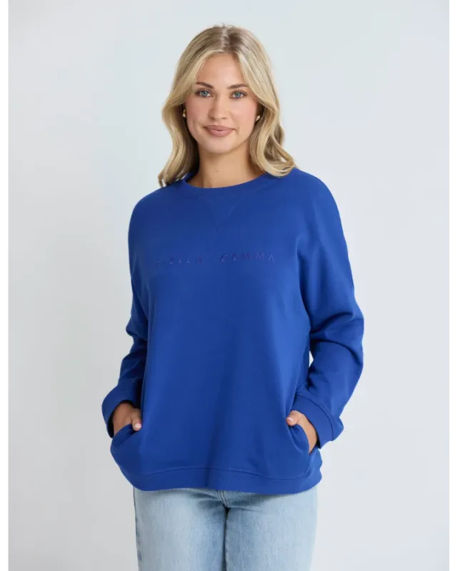 Stella + Gemma - Newport Pocket Crew - Cobalt Blue