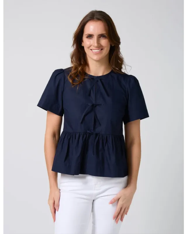 Stella + Gemma - Eva Blouse - Navy