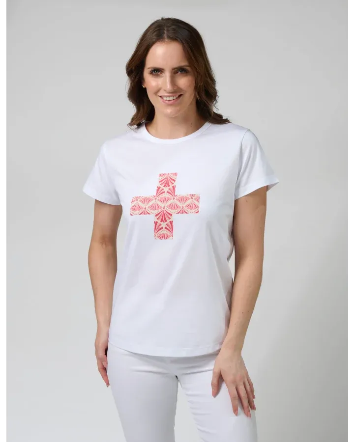 Stella + Gemma - Classic Tee - White Strawberry