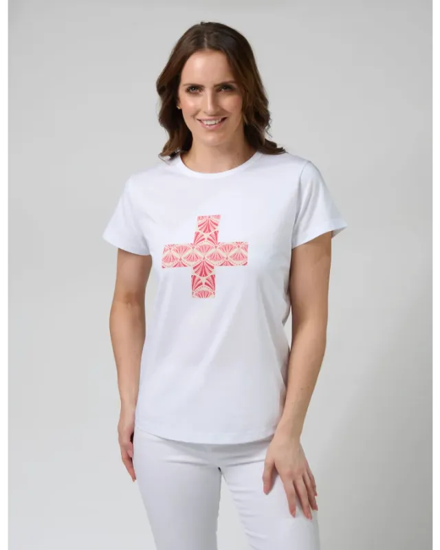 Stella + Gemma - Classic Tee - White Strawberry