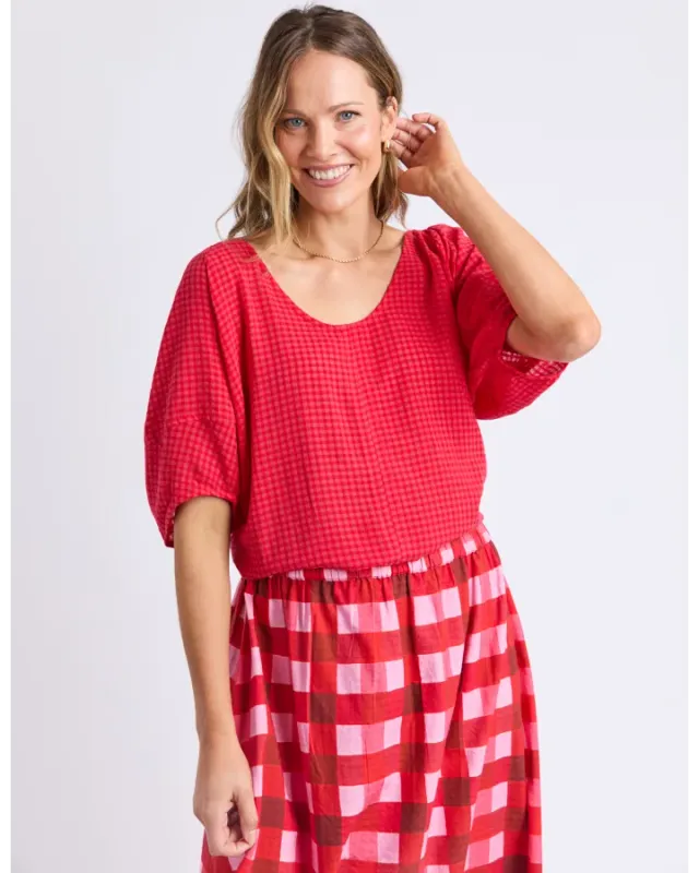 Elm - The Grove Top - Poppy