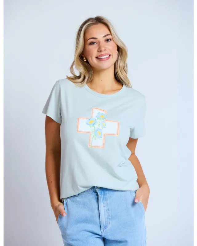 Stella + Gemma - Classic Tee Duckegg Postcard Cross