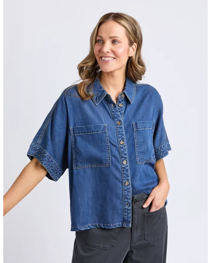 Elm - Demi S/S Denim Shirt