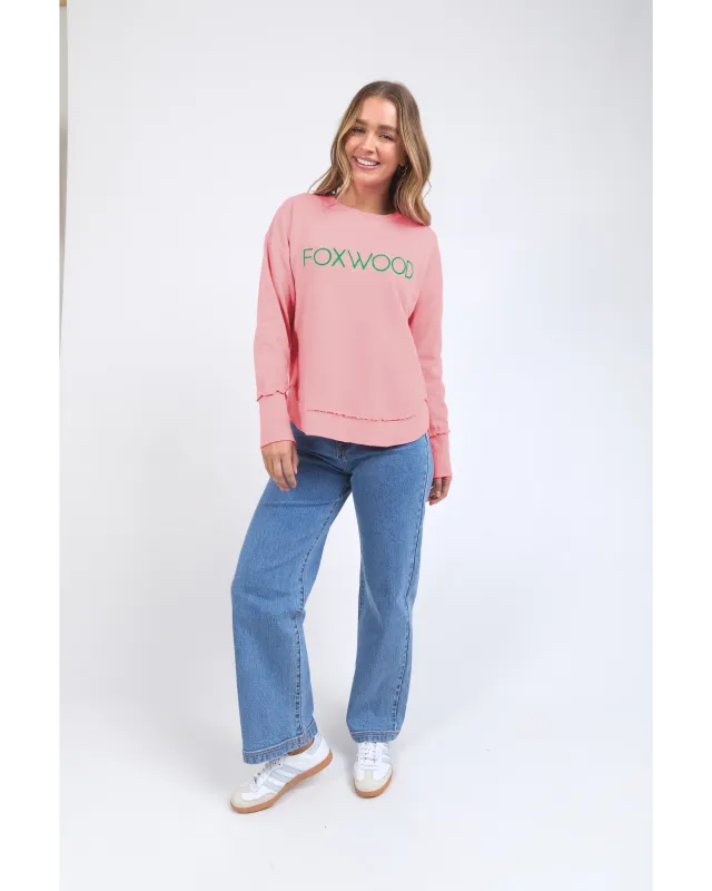 Foxwood - Simplified Metallic Crew - Pink