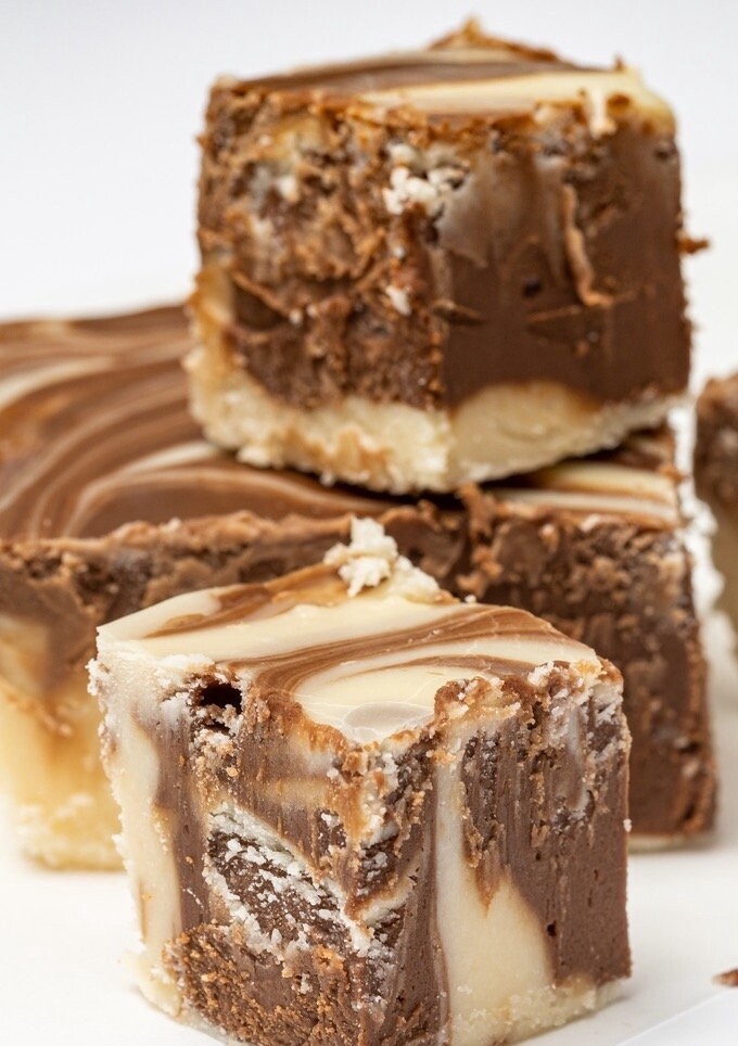 Fudge: Chocolate Vanilla Swirl (price per box, approx. 350g)