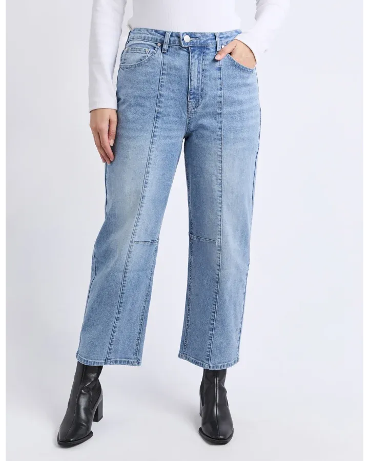 Foxwood - Ambrose Barrel Jean - Light Blue