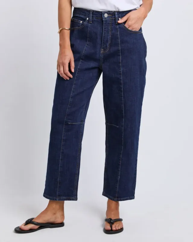 Foxwood - Ambrose Barrel Jean - Dark Blue