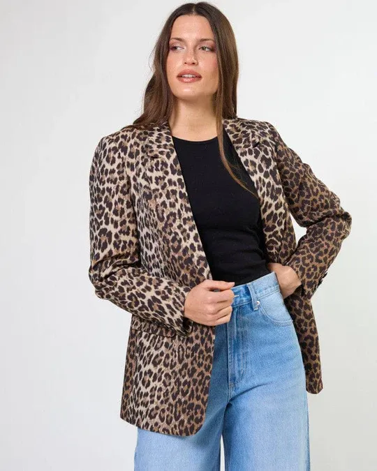 Stella + Gemma - Prowler Blazer - Leopard Print