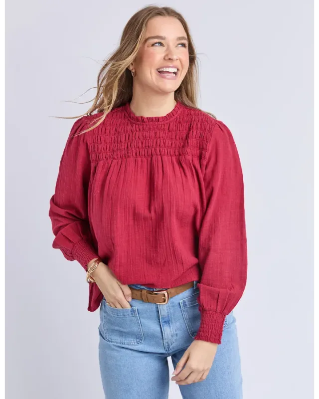 Foxwood - Whitney Top - Rhubarb