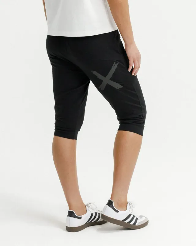 Homelee - 3/4 Apartment Pants - Black w Matte Black X