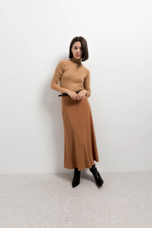 Beau Accessories - Windsor Tan Belt Skirt - Small