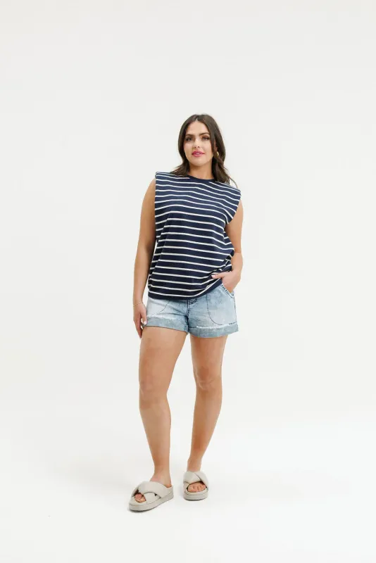 Homelee - Milla Tee - Sunday Stripe