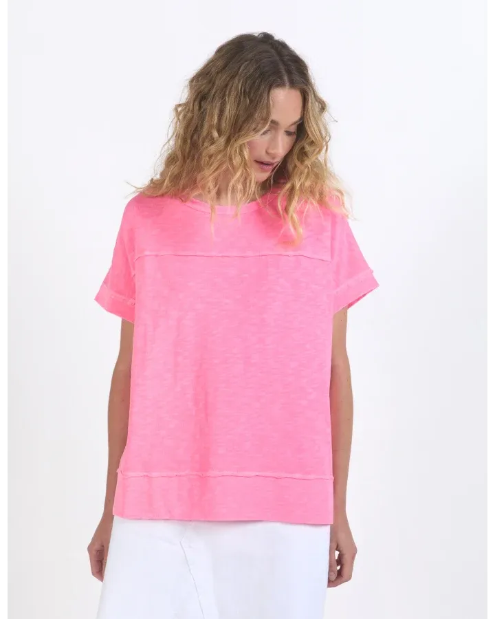 Foxwood - Allison Tee - Neon Rose
