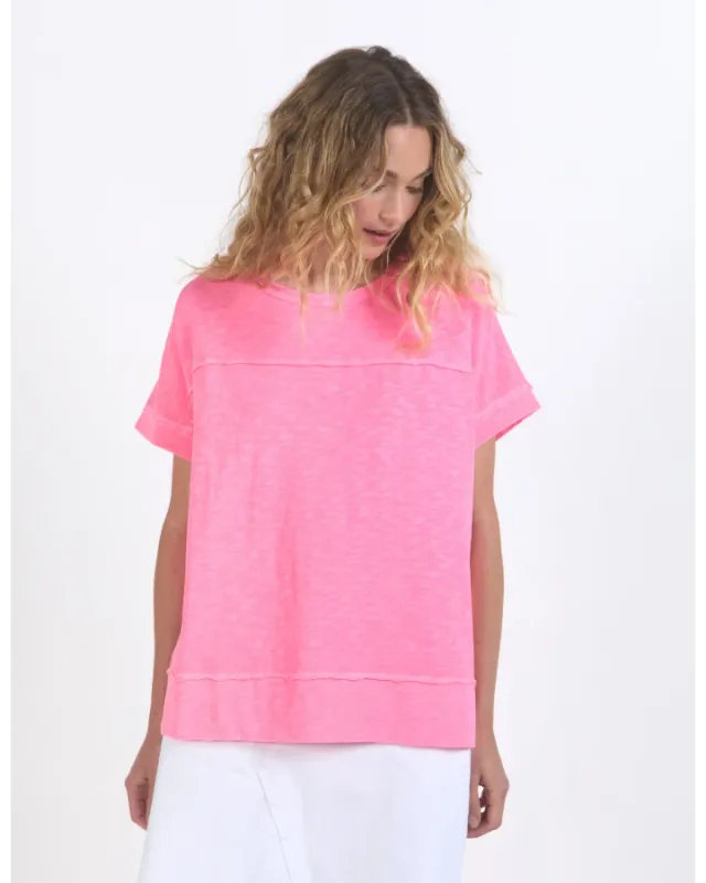 Foxwood - Allison Tee - Neon Rose