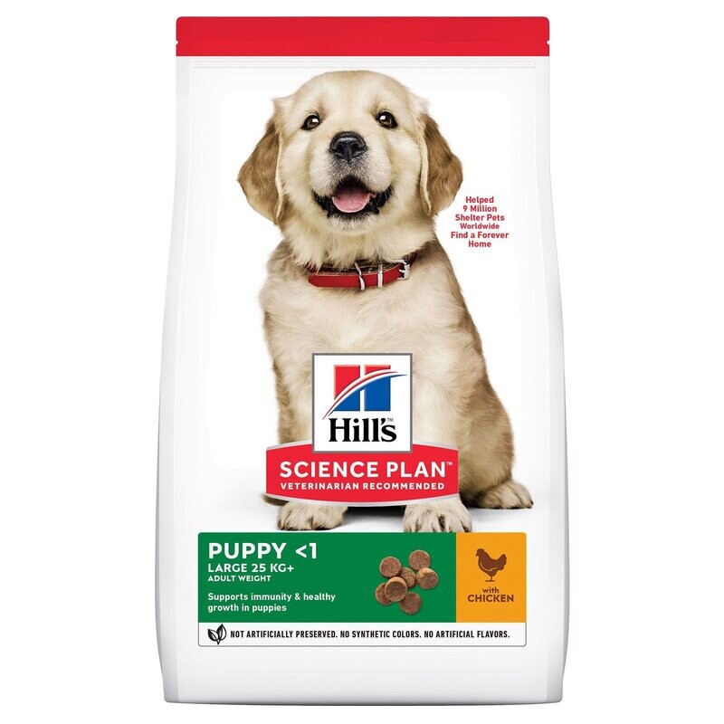 HILLS LARGE PUPPY 25+ CHICKEN