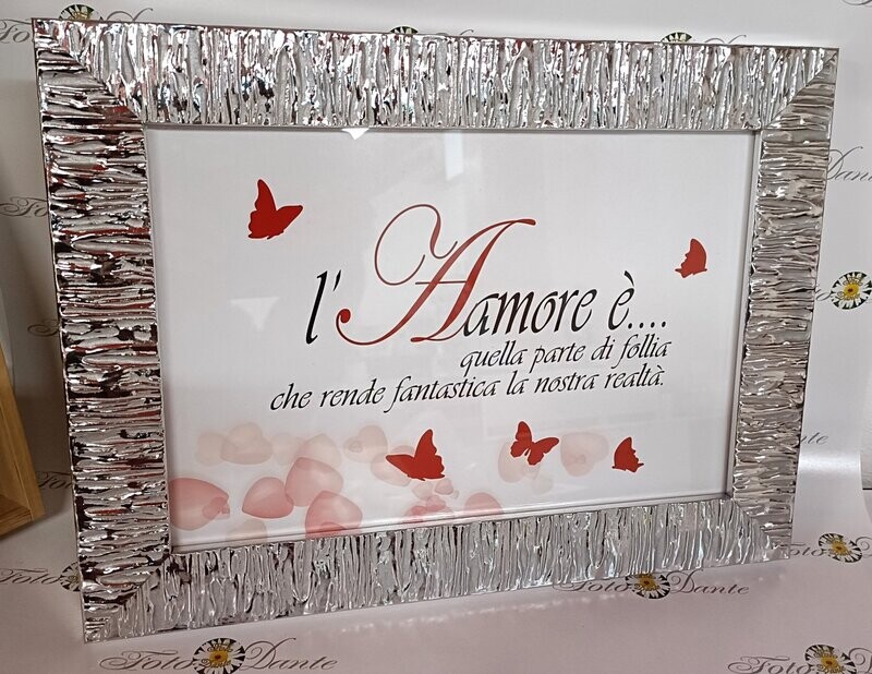 Cornice oro o argento in legno