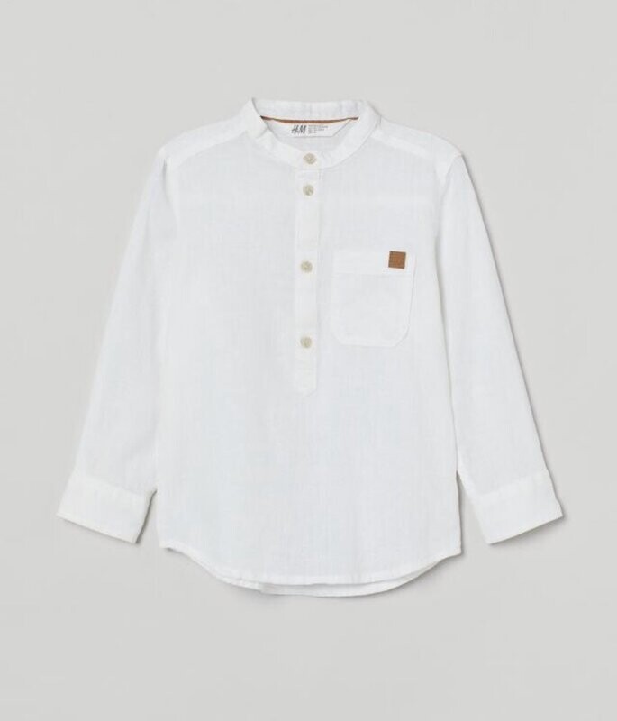Chemise en lin et coton tissé Chemise en lin et coton tissé