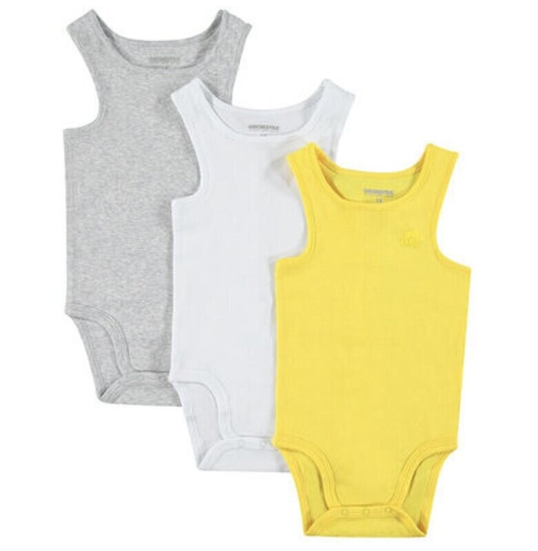 Lot de 3 bodies sans manche bébé garçon