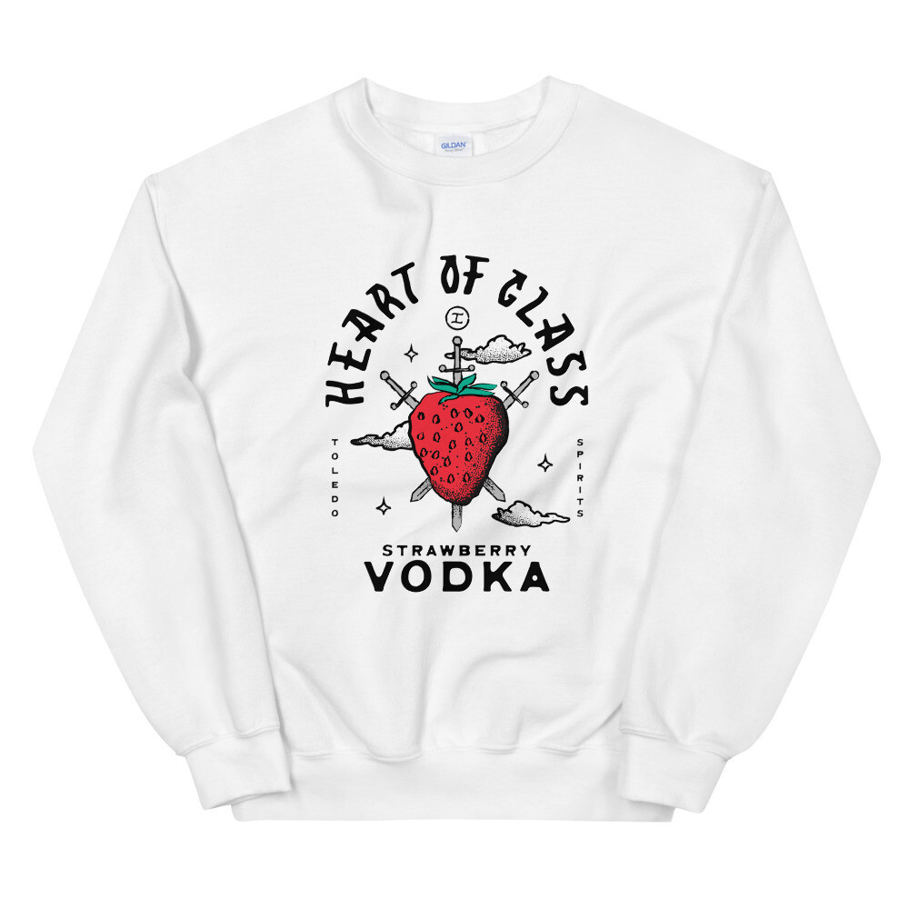 Heart of Glass Sweatshirt, Color: White, Size: S