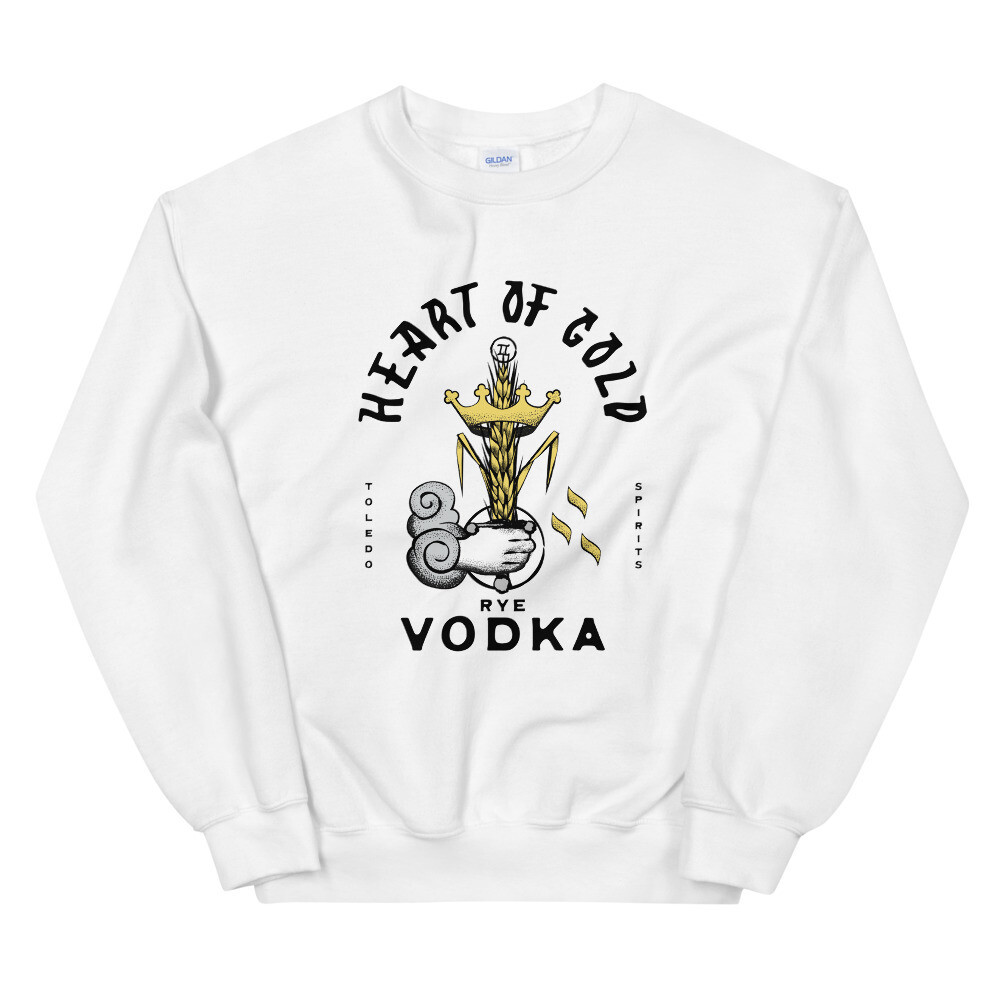 Heart of Gold Sweatshirt, Color: White, Size: S
