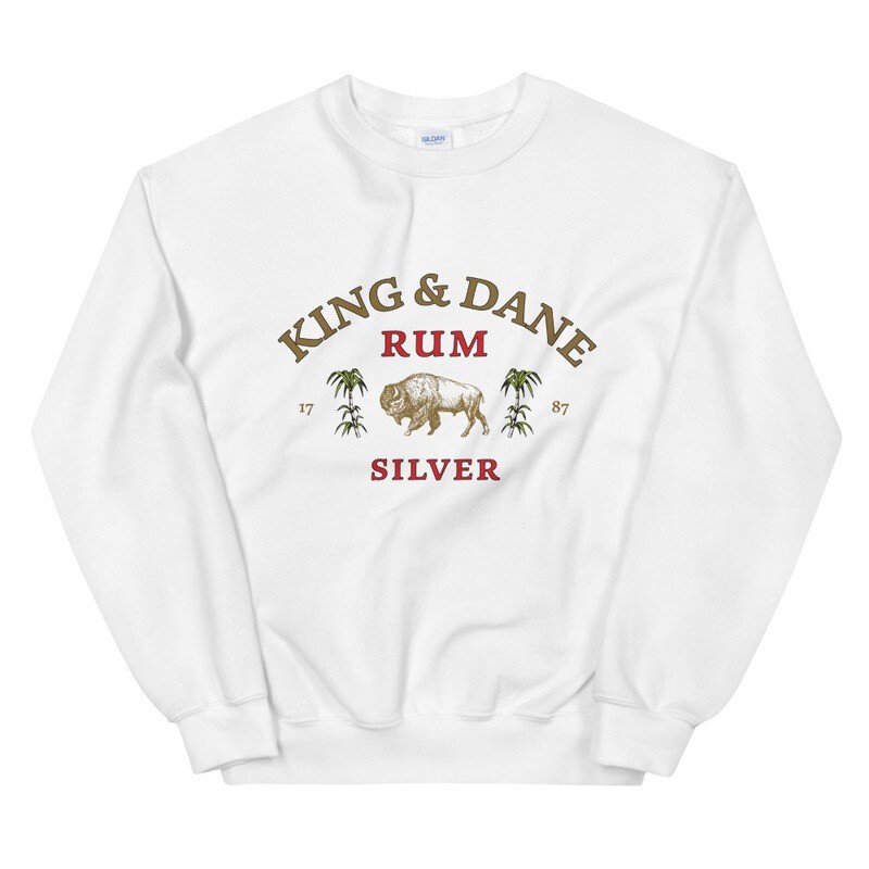 King &amp; Dane Silver Rum Sweatshirt