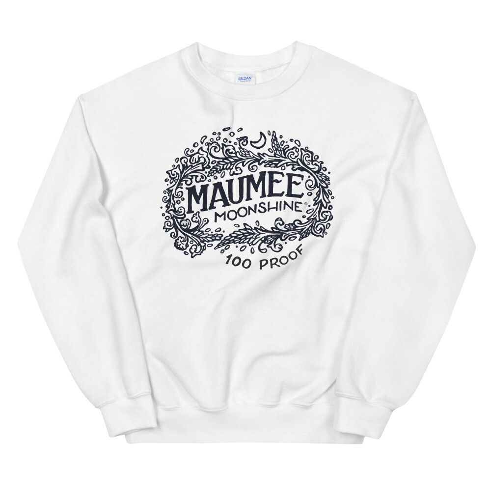 Maumee Moonshine Sweatshirt, Color: White, Size: S