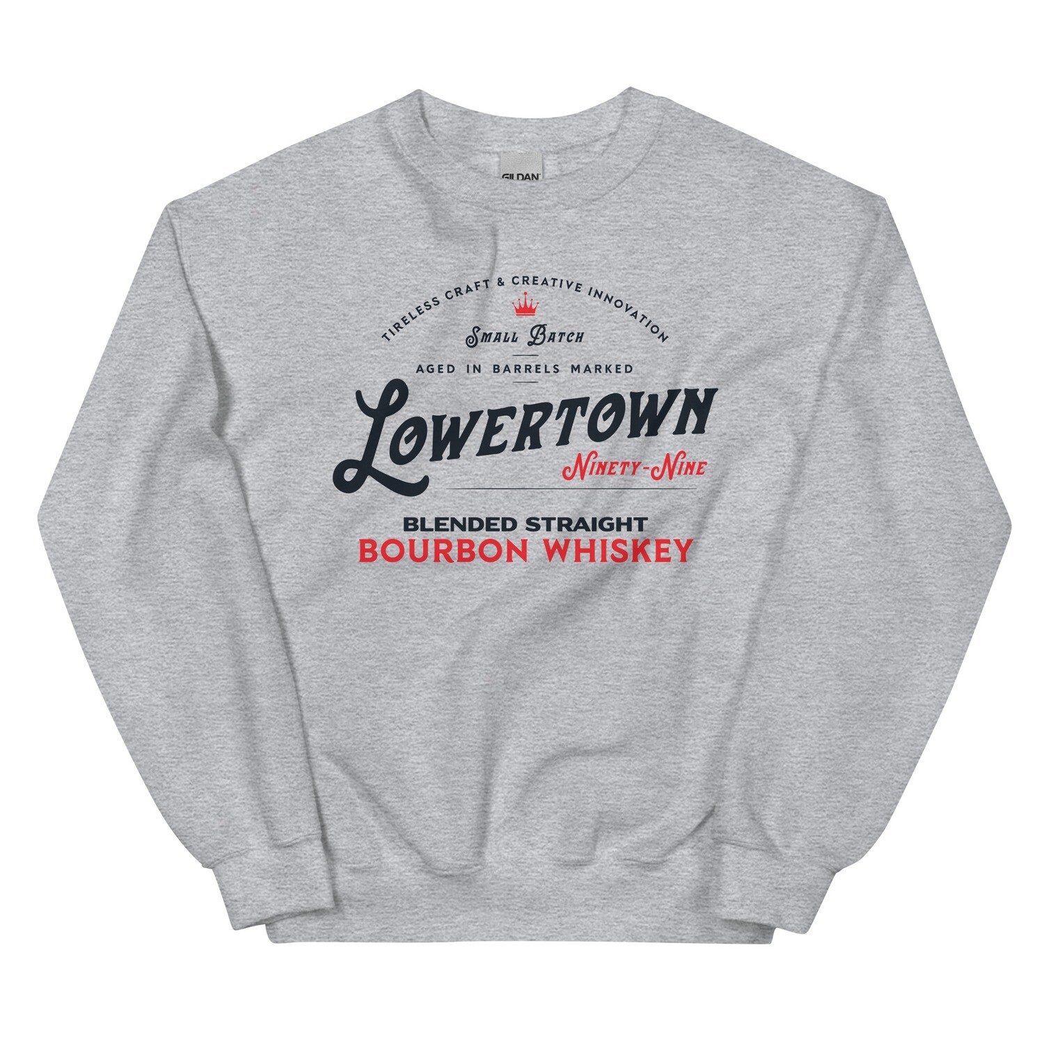 Lowertown Bourbon Sweatshirt, Color: Sport Grey, Size: S