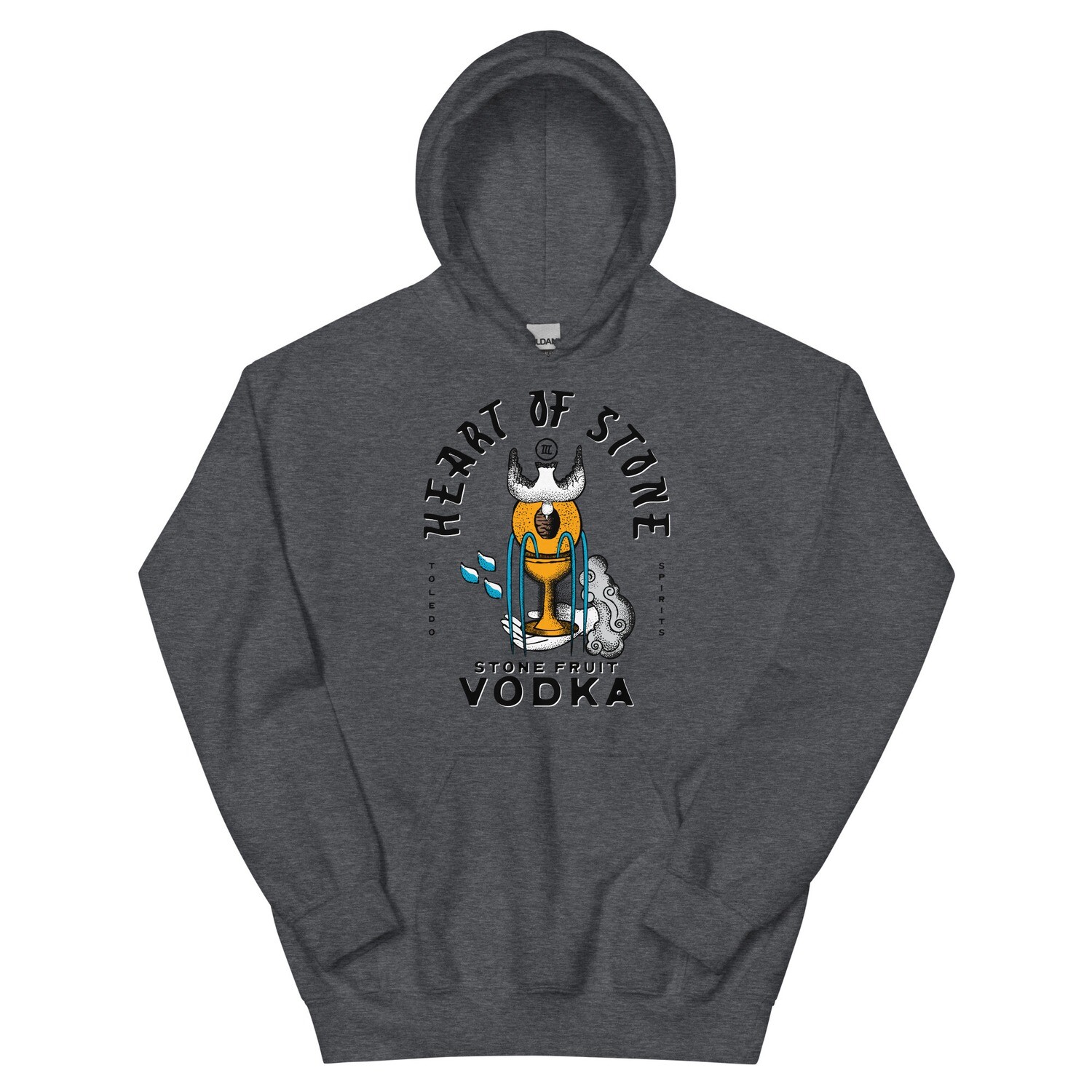 Heart of Stone Unisex Hoodie, Color: Dark Heather, Size: S