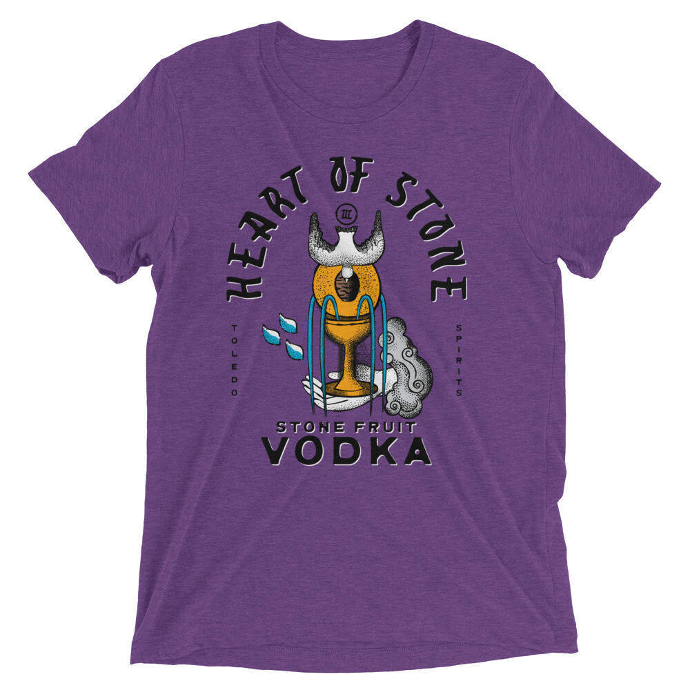 Heart of Stone Tee, Color: Purple Triblend, Size: XS